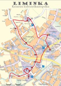 Kuva Vanhaan Liminkaan sijoittuvasta kulttuuripolusta