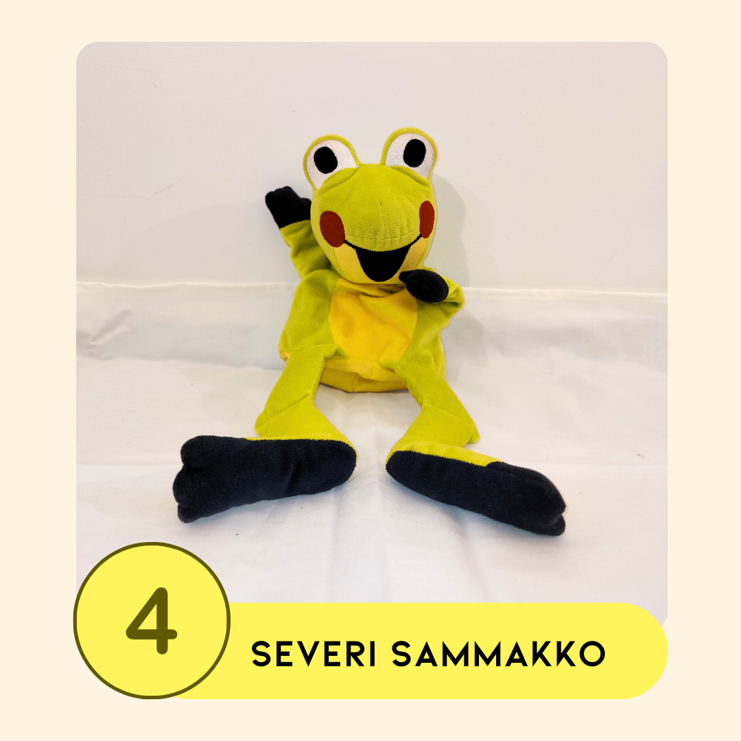 Leluvaalien ehdokas nro 4, Severi Sammakko, pehmosammakko.