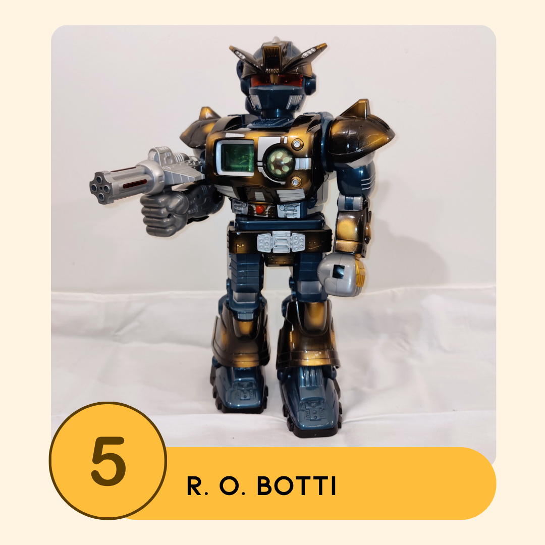 Leluvaalien ehdokas nro 5, R.O. Botti, robotti.