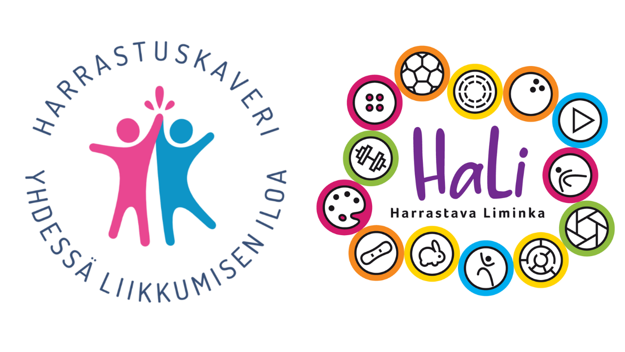 Kuvassa HaLi-toiminnan logo ja Harrastuskaveri -toiminnan logo.