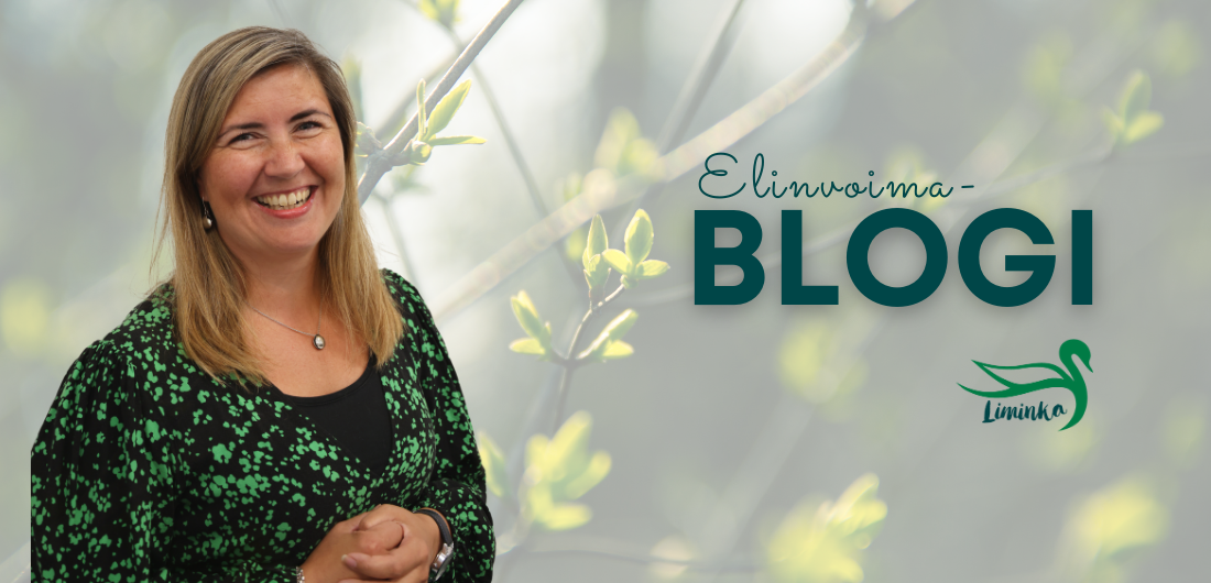 Elinvoimablogin kansikuvassa Paula Pihlajamaa.