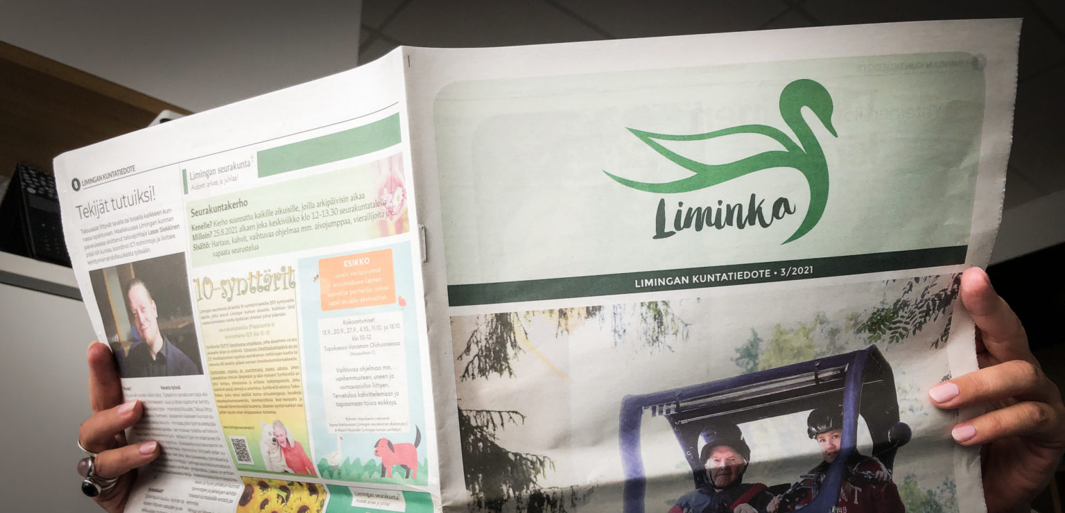 Kuntatiedotetta luetaan.