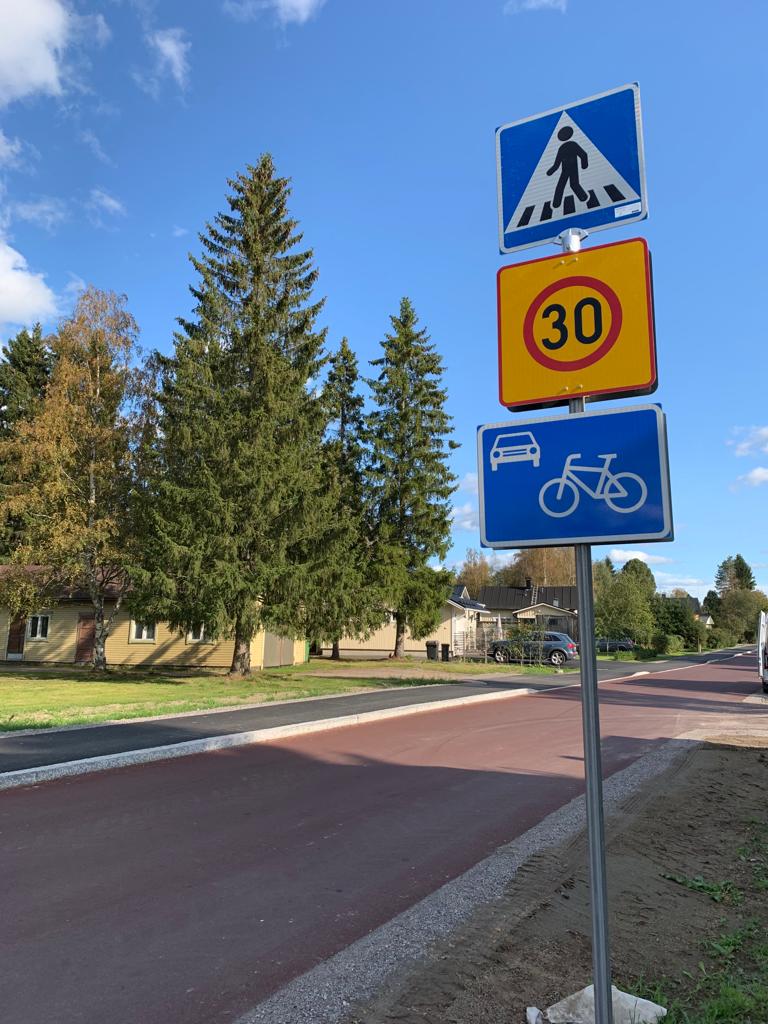 Pyöräkadun liikennemerkki