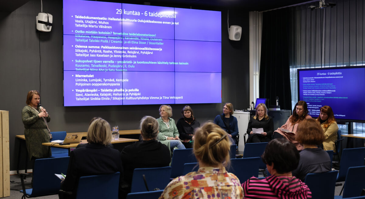 Taidepiloteista keskustellaan Kulttuurifoorumissa.