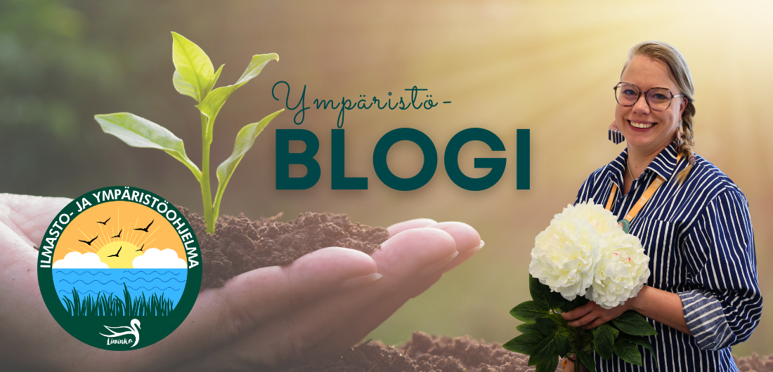 Ympäristöblogin artikkelikuvassa Kaisa Salmu