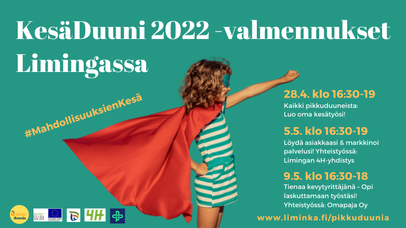 KesäDuuni 2022 -valmennusmainos