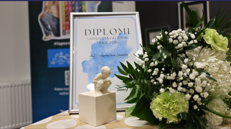 Lapsiystävällisin kunta -palkinto.