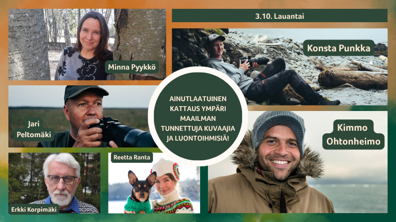 Kuvakollaasissa mukana lauantain esiintyjät, Minna Pyykkö, Jari Peltomäki, Erkki Korpimäki, Reetta Ranta, Kimmo Ohtonheimo ja Konsta Punkka.