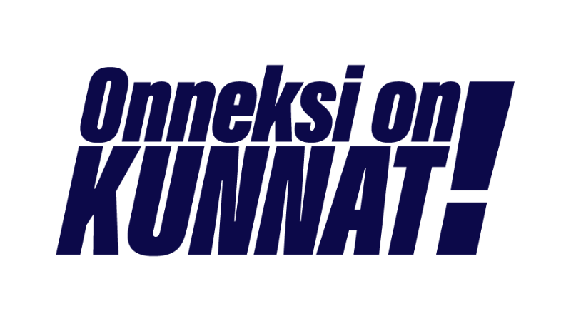 Onneksi on kunnat -kampanjan tunnus
