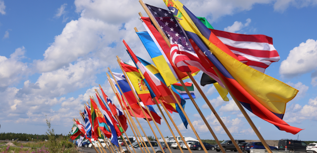 Lippurivi Ruutikankaan MM-kisoissa.