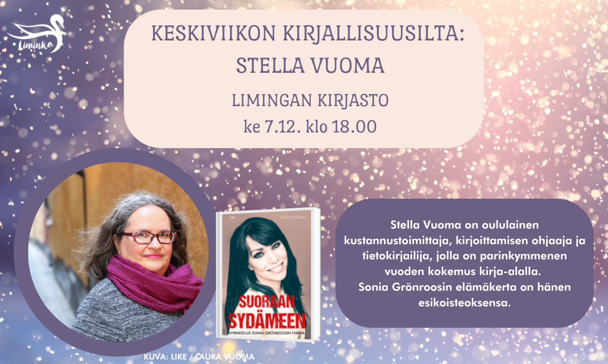 Kirjailija Stella Vuoma