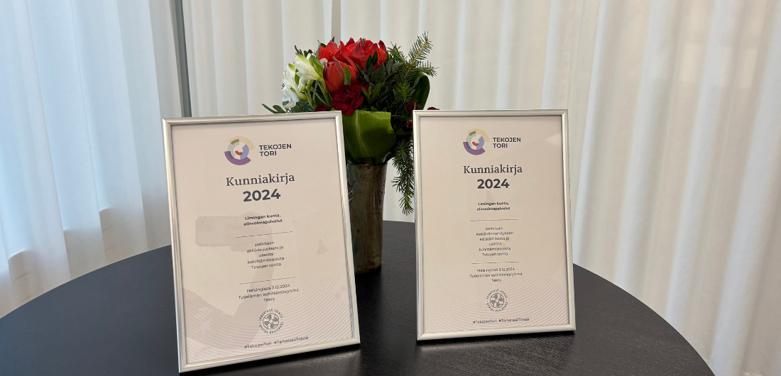 Tärkeissä töissä -kampanjan palkinnot.