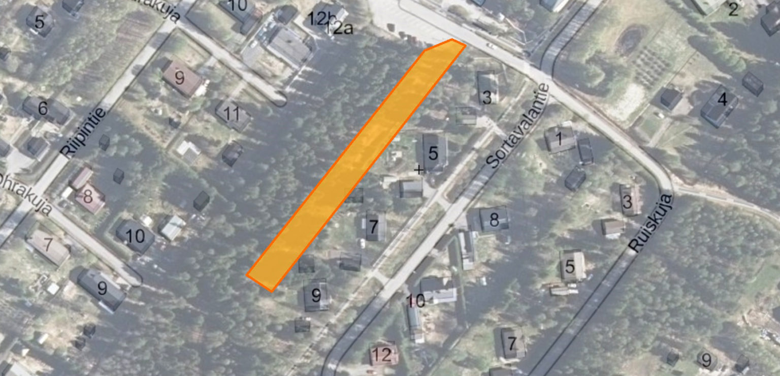 Vesihuollon työmaa-alue Tupoksessa