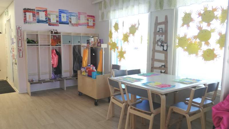 Aapin päiväkodin eteinen/ryhmätila