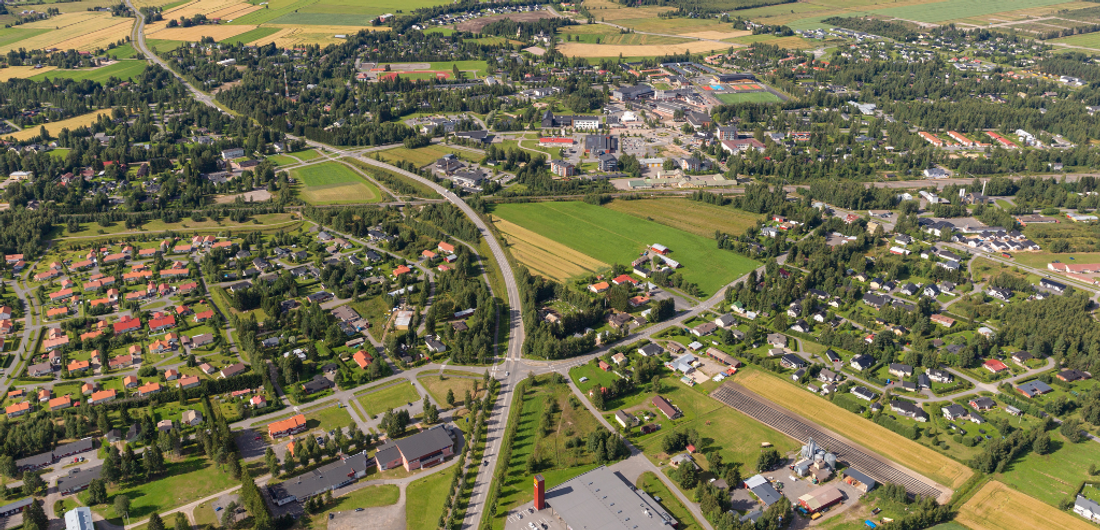 Ilmakuva Limingan keskustasta