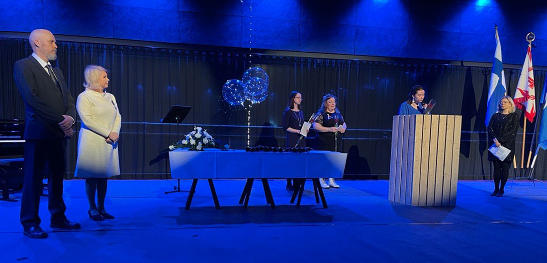 Limingan itsenäisyyspäivän juhla pidettiin Lakeustalon salissa.