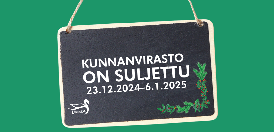 Kunnanvirasto on suljettu 23.12.2024–6.1.2025
