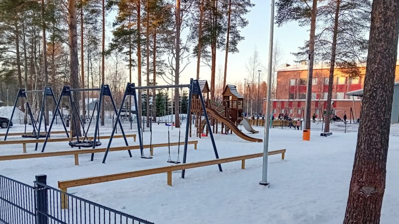 Tupoksen esiopetuksen piha-alue