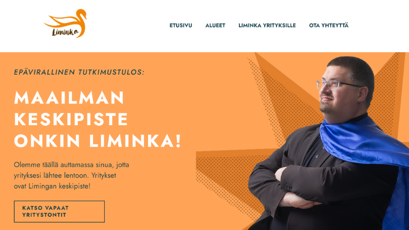 Limingan yrtystontteja markkinoidaan uusilla verkkosivuilla